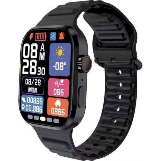 Ledwood LD80PLUS Bluetooth 2'' Preto Tamanho Único IP54 Cardiofrequencímetro Tensiómetro