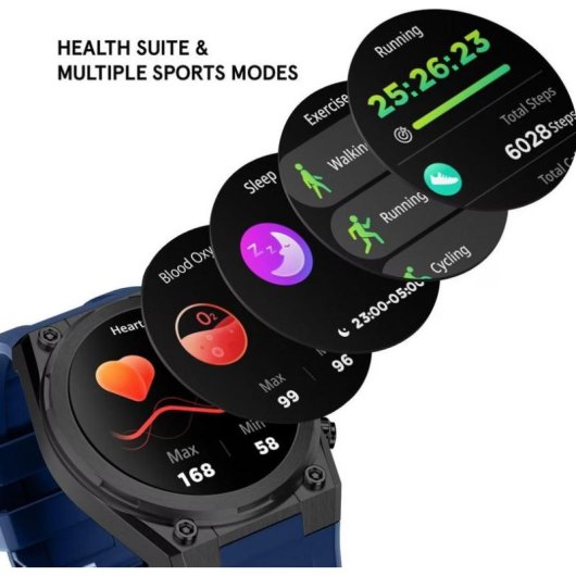 Police PEIUN00003X1 Bluetooth 47,5mm Gunmetal Noir IP68 5ATM Cardiofréquencemètre