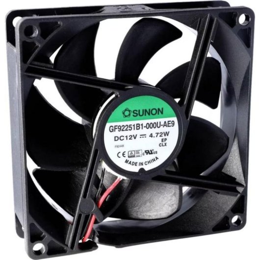 Refrigeration Air Sunon 92mm 24V 3900 RPM IP68 Double Roulement à Billes