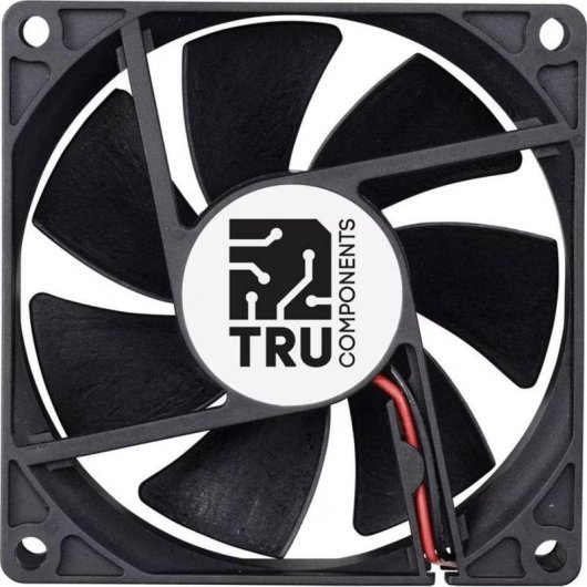 Refrigeración aire Tru Components 80 mm 3600 RPM TC-MX8025 silencioso