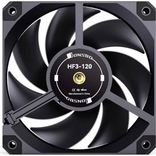 Refrigeración aire Jonsbo 120 mm PWM HF3-120B negra silenciosa eficiente