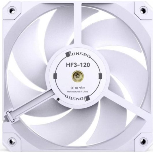 Refrigeración aire Jonsbo PWM 120 mm HF3-120W blanca 2800 RPM silenciosa