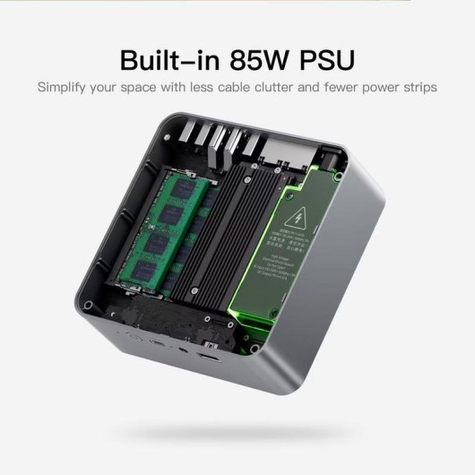 Barebone Beelink EQR5 5650U AMD Ryzen 5 5500U 16GB 500GB SSD Wi-Fi 6