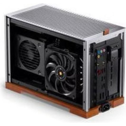 Caja PC Jonsbo T9 Plata PCIe 5.0 Torre Mini con Acentos de Madera