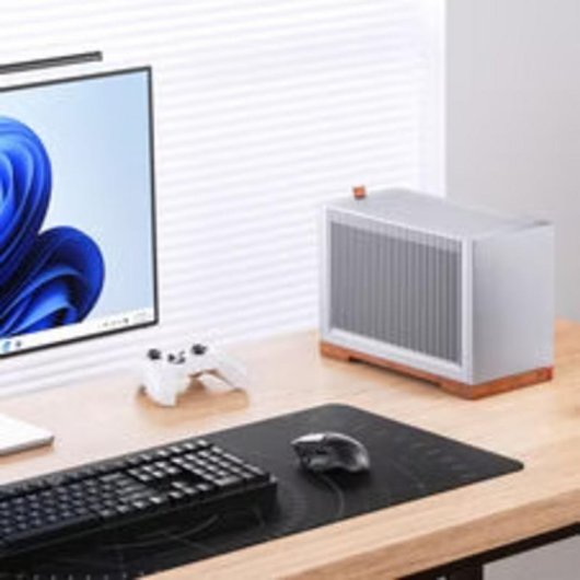 Caja PC Jonsbo T9 Plata PCIe 5.0 Torre Mini con Acentos de Madera