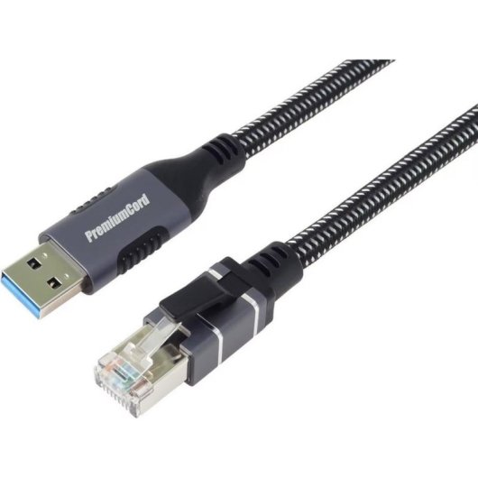 Netzwerkkarte PremiumCord kunet3 USB-A Ethernet 1000 Mbit/s mit integriertem Kabel