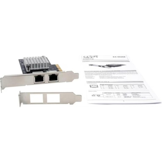 Netzwerkkarte Exsys EX-60202 PCI Express x4 1 Gbit/s Dual-Port RJ45
