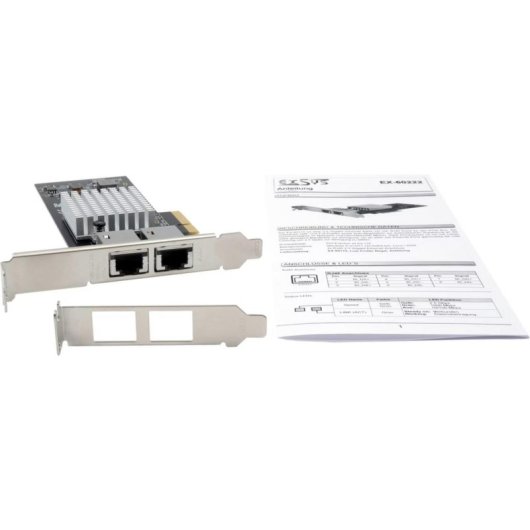 Netzwerkkarte Exsys EX-60222 PCI Express x4 10 Gbit/s RJ45 Dual-Port