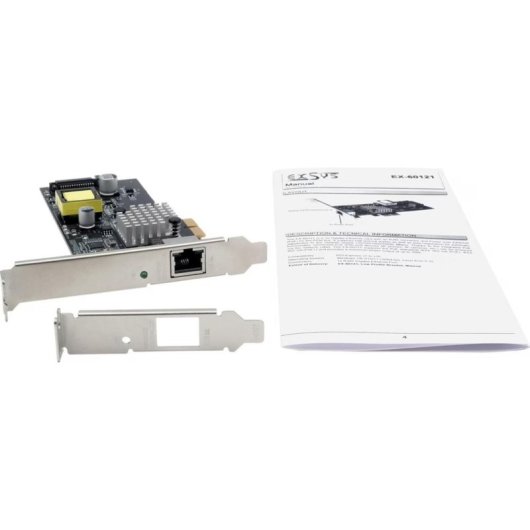 Netzwerkkarte Exsys EX-60121 PCI Express x2 10 Gbit/s mit integriertem PoE