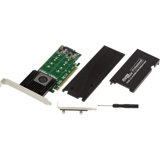Controller-Karte Kalea-informatique M2 PCIe 3.0 x16 64 Gbps mit Lüfter