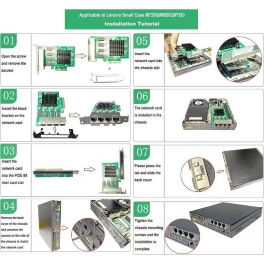 Carte Réseau Kalea-informatique 4 Ports PCI Express x4 Gigabit Ethernet