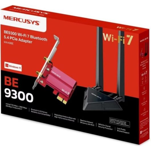 Netzwerkkarte Mercusys MA49BE PCI Express Mini Tri-Band 5760 Mb/s Bluetooth 5.4
