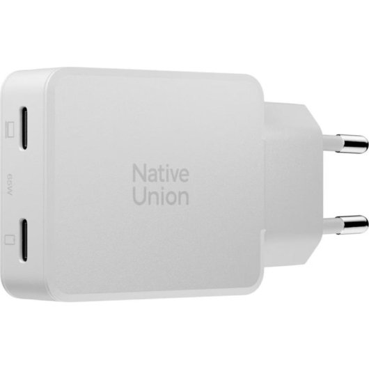 Cargador USB-C Native Union Pocket GaN 65W Power Delivery 3.0 Bianco