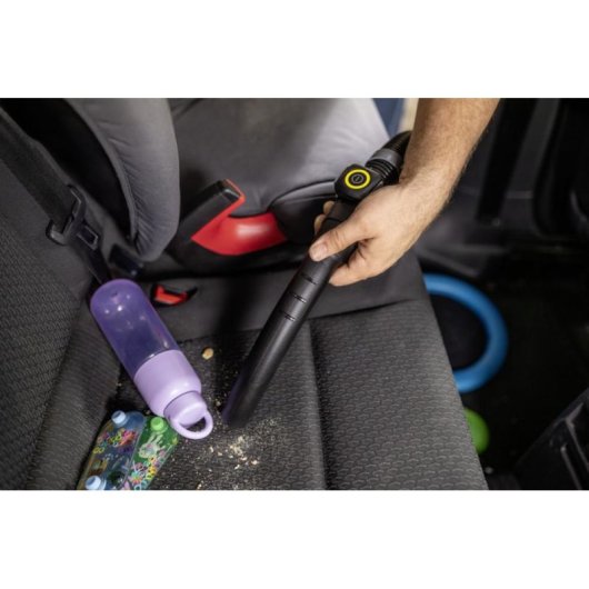 Aspiradora industrial con bolsa Kärcher WD 5 Control P 1200W 25L negra y amarilla