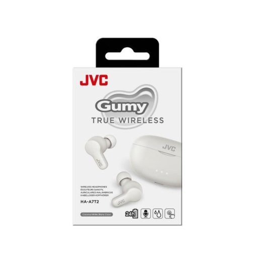 Auriculares JVC HA-A7T2 sans fil Bluetooth TWS pour appels et musique blanc