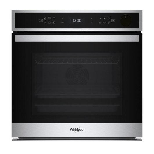 Forno da Incasso Whirlpool WOI6L8PBSXA Pirolitico+Idrolitico 73L 60cm A+ Grill Nero Inox
