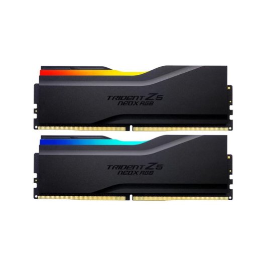 Mémoire RAM G.Skill Trident Z5 NeoX RGB 32Go DDR5 2x16Go 6000MHz CL36 EXPO AMD Noir design élégant