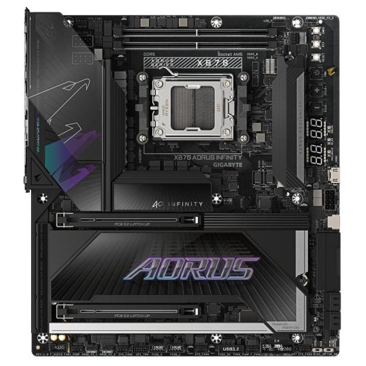 Placa Base GIGABYTE X870 AORUS INFINITY AMD X870 Zócalo AM5 DDR5 Extended ATX Wi-Fi 7