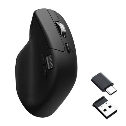 Ratón Keychron M6 Óptico RF Wireless Bluetooth USB Type-C 26000 DPI Negro