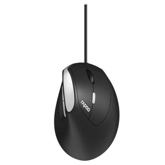 Souris Rapoo EV200 USB 1600 DPI Noir Argent Droitière Câble