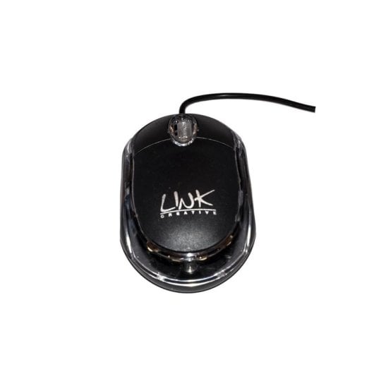 Ratón LINK LKMOS04 USB Type-A Optique 3 Boutons Noir Droitier