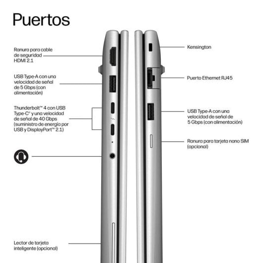 Portátil HP EliteBook 6 G2i 14" Intel Core Ultra 7 366H 24GB 512GB SSD Intel Graphics Windows 11 Pro