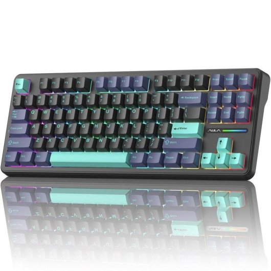Clavier Aula F87 Pro sans fil 87 touches triple mode Hot Swappable 4000mAh