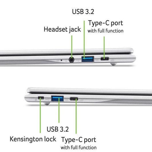 Portatile Acer Chromebook CB315-8HT-85FQ 15,6" MediaTek Kompanio 8GB 128GB ARM Mali-G57 ChromeOS