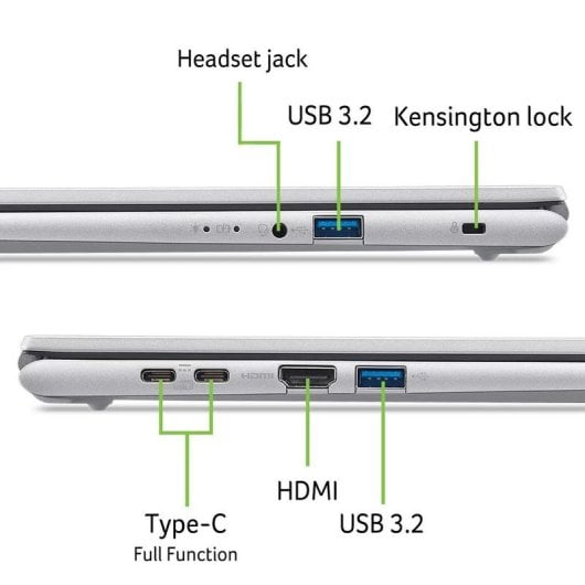 Ordinateur portable Acer Aspire Go 15 AG15-72P-55UU 15,6" Intel Core 5 120U 16GB 512GB SSD Intel Graphics eShell