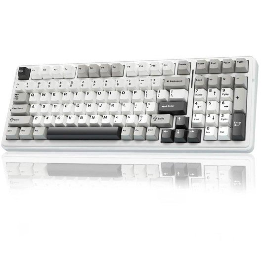 Teclado mecánico inalámbrico Autrucker Aula F99 96% RGB hot-swappable batería 8000 mAh