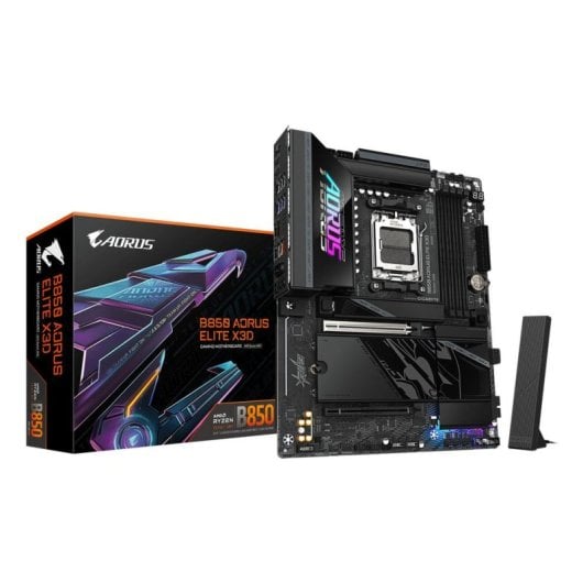Placa Base GIGABYTE B850 AORUS ELITE X3D AMD B850 Zócalo AM5 DDR5 ATX WiFi 7 RGB