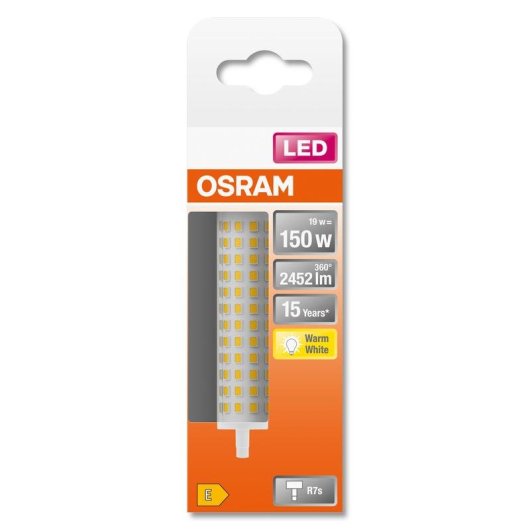 Lampada LED Osram LINE R7s 17,5 W Bianco caldo 2452 lm