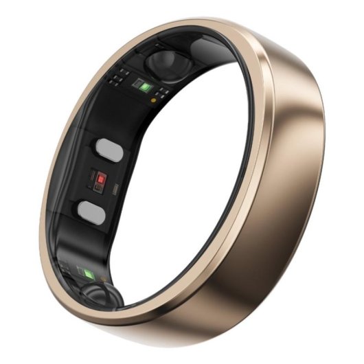 Anillo inteligente RingConn Gen 2 Air Talla 12 Bluetooth IP68 Batería 10 días iOS/Android Oro