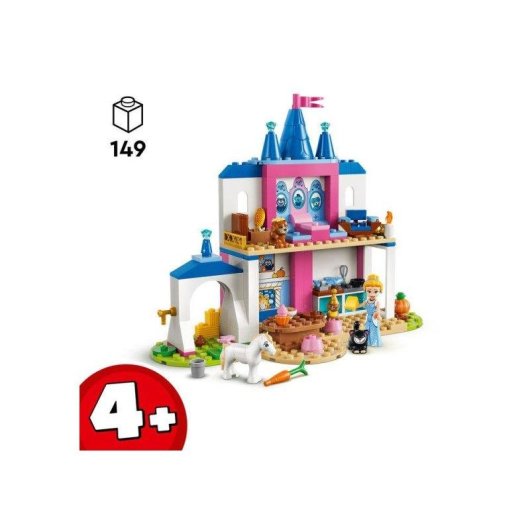 LEGO Disney Princess Castelo da Cinderela com Amigos Animais 43283 149 peças