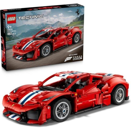 LEGO Technic Coche Ferrari 488 PISTA 42235 882 pièces