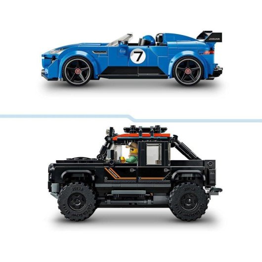 LEGO Speed Champions Jaguar Project 7 e Land Rover Defender 77264 740 peças