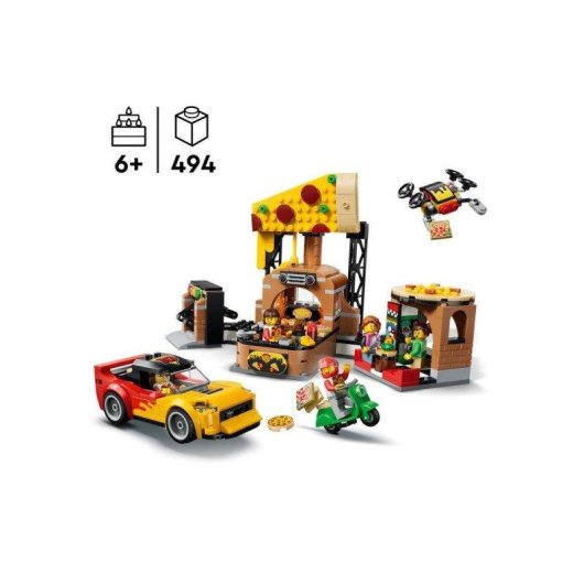 LEGO City Esperienza Consegna Pizza con Veicoli 60496 494 pezzi