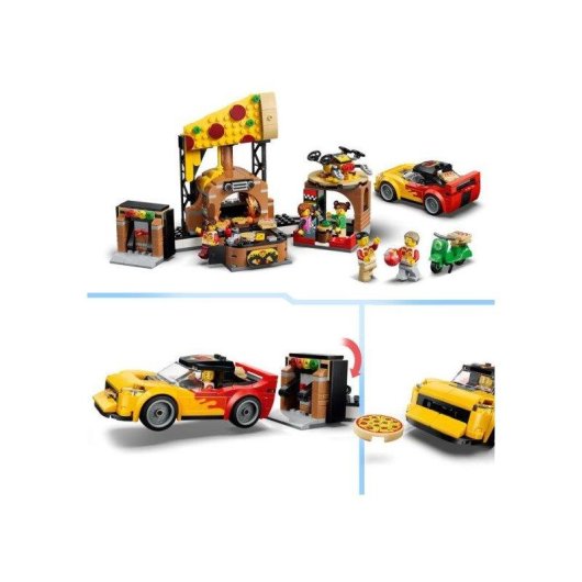 LEGO City Esperienza Consegna Pizza con Veicoli 60496 494 pezzi
