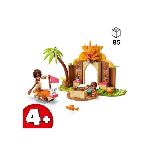 LEGO Disney Vaiana 2 Casa del Pueblo y Canoa 43282 85 piezas