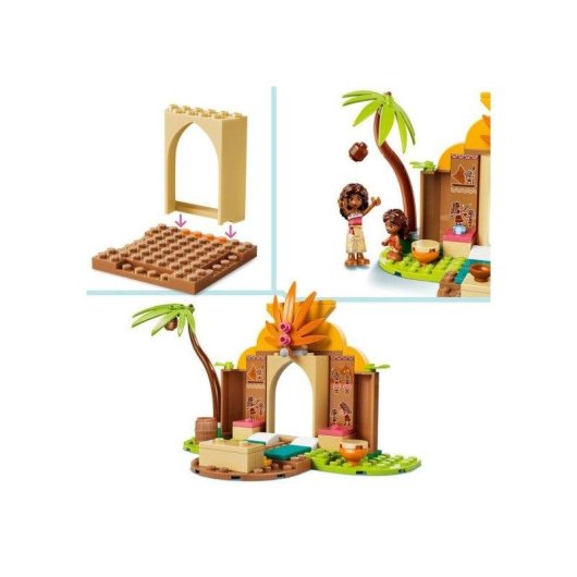 LEGO Disney Vaiana 2 Casa del Pueblo y Canoa 43282 85 piezas