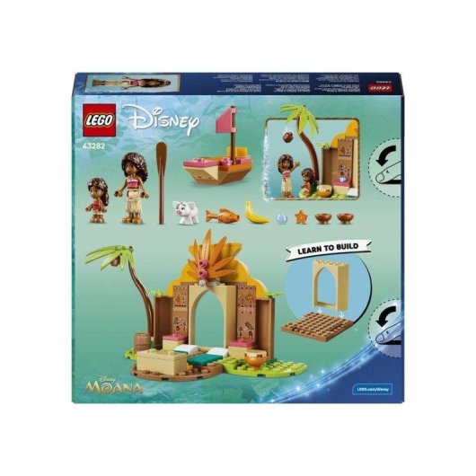 LEGO Disney Vaiana 2 Casa del Pueblo y Canoa 43282 85 piezas