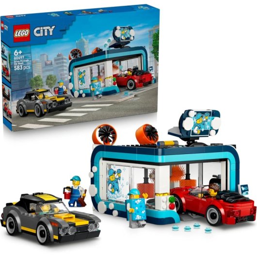 LEGO City Estación de Lavado Automático de Coches 60497 583 piezas