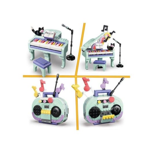 LEGO Creator 3-en-1 Decor musical Piano y Gato 31392 485 piezas