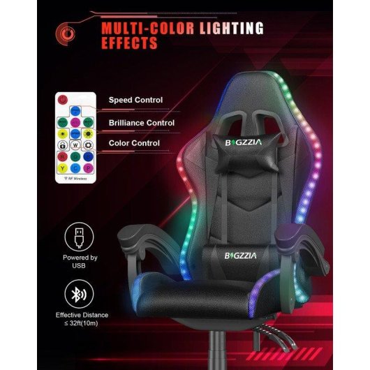 Faute Gaming Naspaluro LED RGB Professional repos-tête support lombaire