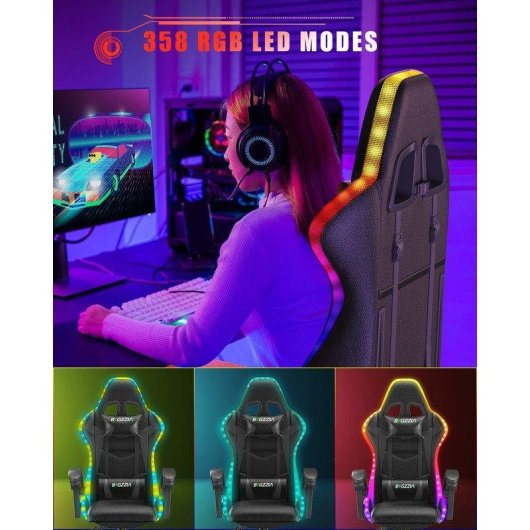 Faute Gaming Naspaluro LED RGB Professional repos-tête support lombaire