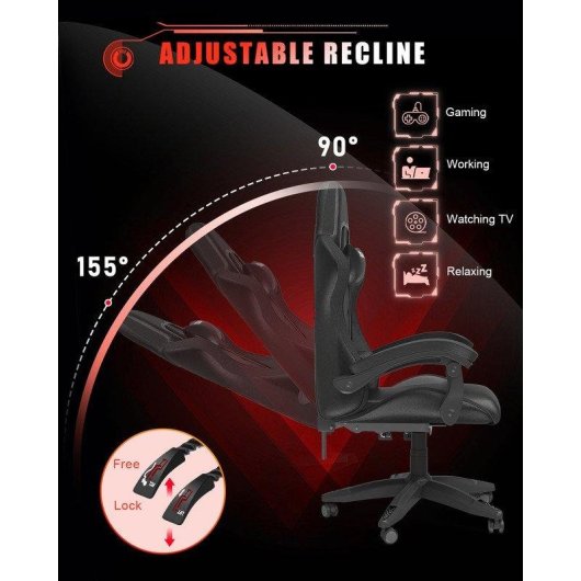 Faute Gaming Naspaluro LED RGB Professional repos-tête support lombaire
