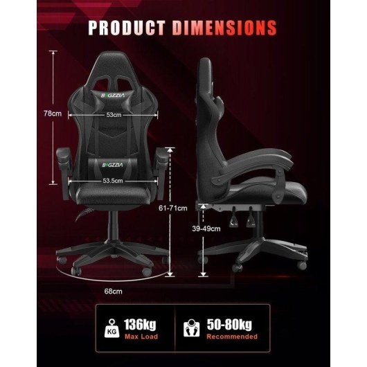 Faute Gaming Naspaluro LED RGB Professional repos-tête support lombaire