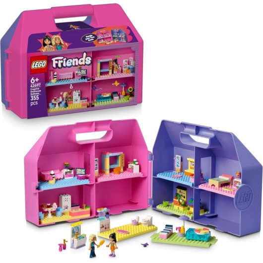 LEGO Friends Set Mala Casa de Bonecas Criativa 42697 355 peças
