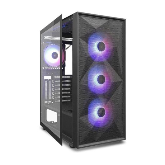 Caja de PC Zolyd Radion ATX ARGB Vidrio Templado 4 Ventiladores Incluidos