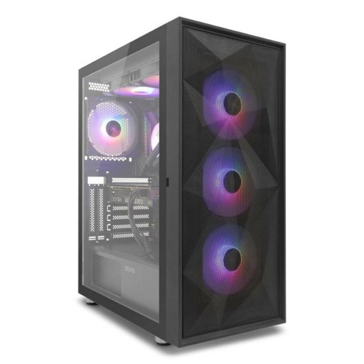 Caja de PC Zolyd Radion ATX ARGB Vidrio Templado 4 Ventiladores Incluidos